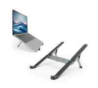 ACT Folding Laptop Stand Aluminum up to 15.6" AC8122 | 6 tilt angles, ergonomic design, non-slip rubber pads, includes travel bag, lightweight and portable