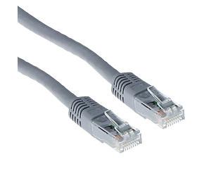 ACT Grey 3 M U/UTP Cat6 Patch Cable With RJ45 Connectors