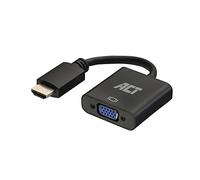ACT VGA Female Adapter Cable HDMI Male AC7535 Black 15 cm