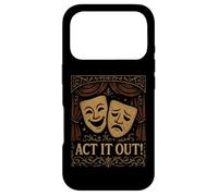 Act It Out Comedy Tragedy Theatre Masks Drama Case for iPhone 17 Pro
