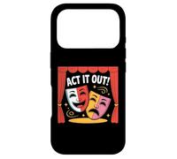 Act It Out Comedy Tragedy Theatre Masks Drama Case for iPhone 17 Pro