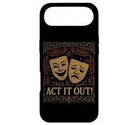 Act It Out Comedy Tragedy Theatre Masks Drama Case for iPhone Air