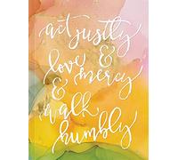 Act Justly, Love Mercy, and Walk Humbly Hardcover Journal: Journal