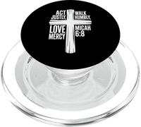 Act Justly, Walk Humbly, Love Mercy Micah 6:8 PopSockets PopGrip for MagSafe
