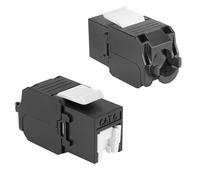 ACT Keystone RJ45 Module CAT6 Unshielded Black RJ45 Female Network for 19" Patch Panel High Density - TD6024