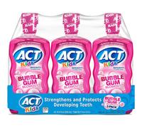 ACT Kids Anticavity Fluoride Rinse Bubblegum Blowout 16.9 oz (Pack of 3)