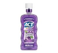 ACT Kids Anticavity Fluoride Rinse Groovy Grape 16.9 fl. oz. Accurate Dosing Cup, Alcohol Free