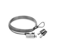 ACT Laptop lock security cable 2m, Keyed cable, Nano slot notebook lock, Swivel lock head, Laptop lock HP, Portable anti-theft cable - AC9030