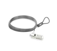ACT Laptop Lock Security Cable 2m, Password Protection 4 Digit Combination Lock, Wedge Slot Notebook Lock, Swivel Lock Head, Laptop Lock Dell, Portable Anti-Theft Cable - AC9035