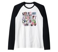 Act Now Before Anxiety Kicks in Frog Scooter Raglan Baseball Tee