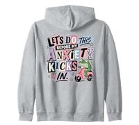 Act Now Before Anxiety Kicks In Frog Scooter Zip Hoodie