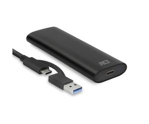 ACT NVMe Enclosure, PCIe USB-C, Aluminum M.2 SSD Enclosure, 10 Gbps, Tool-Free, for M-Key and B+M-Key Enclosure Adapter - AC1615