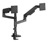 ACT Office Premium Dual Monitor Arm Desk Mount Height Adjustable 12 cm x 72.5 cm x 100 cm Black 49 gas spring, pole mounted, 2 monitors