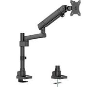 ACT Office Solid Pro Dual Monitor Arm Desk Mount Height Adjustable 2.8 cm x 65.5 cm x 110 cm Black 40" mechanical spring, 1 monitor