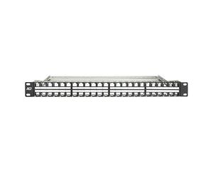 ACT Patch Panel 19", 48-Port Shielded and Unshielded Modular Keystone Patch Panel Unloaded 19" 1U Rack Mount High Density Rack Installation CAT6/CAT6A/CAT8 - PP1031