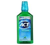 ACT Restoring Anticavity Fluoride Mouthwash, Alcohol-Free Mint Burst, 33.8 fl oz (1 L)