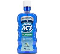ACT Restoring Anticavity Fluoride Mouthwash Cool Splash Mint 18 oz (Pack of 5)