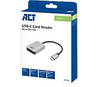 ACT USB-C Card Reader for SD and micro SD, SD 4.0 UHS-II