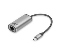ACT USB C Ethernet Adapter, 2.5 Gigabit Ethernet RJ45 10/100/1000/2500 Mbps, LAN Network Card Adapter for Laptop - AC7081