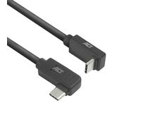ACT USB-C® Left/Right Angled to USB-C® Up/Down Angled Cable, 1m