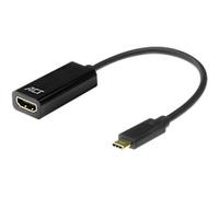 ACT USB-C Male HDMI Adapter HDMI Female AC7305 Black 15 cm