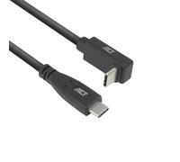 ACT USB-C to USB-C Angled Cable USB 3.2 Gen2 0.5m | 10Gbps Data Transfer, 60W Power Delivery, 4K@60Hz Video, Up/Down Angled Connector, Straight to Angled