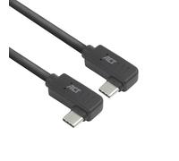ACT USB-C to USB-C Cable, Left/Right Angled, USB 3.2 Gen2 10Gbps, 60W Power Delivery, 4K@60Hz, 0.5m