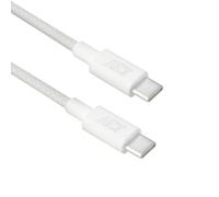 ACT USB-C to USB-C Charging Cable 240W PD 3.2 White, 1 m, Fast Charging Cable - USB 2.0 Nylon Braided Data Cable (EPR AVS) for Laptop/iPad/Samsung/Android - AC3084