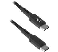 ACT USB Cable 2.0 USB-C Male 1 m Black