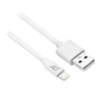 ACT USB Cable USB A Male to Apple Lightning AC3011 1 m White