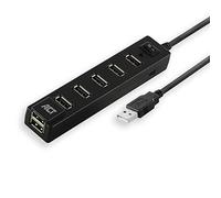 ACT USB Hub, 7-Port USB, Portable USB Splitter, On/Off Switch, for PC and Laptop - AC6215