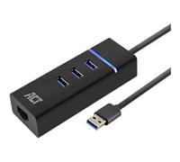 ACT Usb Hub AC6310 3 Usb, 1 Rj45