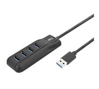 ACT USB Hub 4 Ports, USB Multiple Plug, Cable Length 50cm, USB 3.0 for PC, Laptop, Console - AC6320