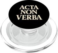 Acta Non Verba Discipline Motivation Mindset Quote PopSockets PopGrip for MagSafe