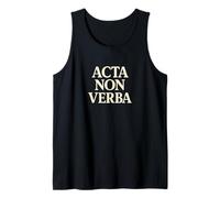 Acta Non Verba Discipline Motivation Mindset Quote Tank Top