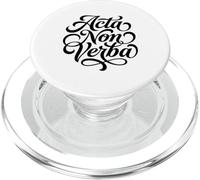Acta Non Verba Latin Actions Not Words Motto PopSockets PopGrip for MagSafe