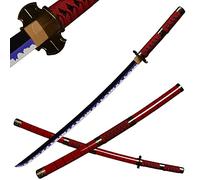 ACTASITEMS Roronoa Zoro Swords Anime Cosplay Wooden Sword - 104cm,Kitetsu Katana