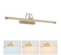 Actask LED Bathroom Mirror Light, Bronze Picture Lights for Wall with Switch IP44 270° Adjustable 60CM 3CCT 10W 750lm, Bathroom Lighting with Warm/Natural/White Light for Living Room Bedroom
