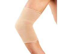 Actesso Beige Elbow Support Sleeve - Ideal for Sprains, Joint Pain, Injury to the Elbow and Sports Use (Large)