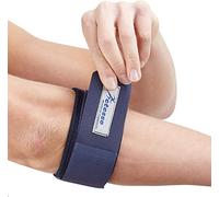 Actesso Blue Tennis Elbow Strap - Epicondylitis Supports to Ease Tendon & Joint Pain (One Size - Left or Right)
