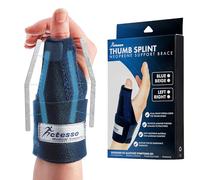 Actesso Neoprene Thumb Splint - Targeted Relief for De Quervain, Tendonitis, Rhizoarthrosis & Sprain | Stabilizing Support, Day and Night Use (Right Hand, Blue)