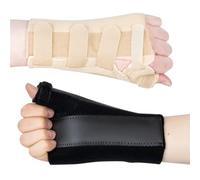 Actesso Wrist Thumb Support - Brace with metal Splint - Ideal for thumb injuries, Scaphoid Fractures and Sprains [Select your size] (Black, XL Right)