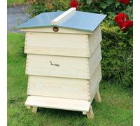 Actiasbee Decorative Beehive Garden Ornament Storage Wbc Style Imitation Bee Keeping Pine