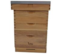 Actiasbee Langstroth Beehive in Cedar with Flat Roof