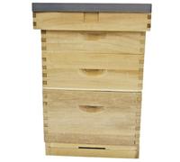 Actiasbee Langstroth Beehive In New Zealand Pine, Traditional Beekeeping Hive With Brood & Super Boxes
