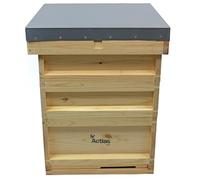 Actiasbee National Beehive - Pine Wood Hive with 1 Brood Box & 2 Super Boxes | Flat Pack Complete Beekeeping Hive