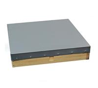 Actiasbee National Beehive Roof - Pine Flat Roof with Galvanised Metal Cover & Ventilation - Assembled Replacement Hive Top