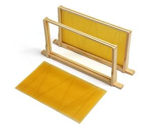 Actiasbee National Beehive Wired Wax Foundation Sheets And Frames (Brood)