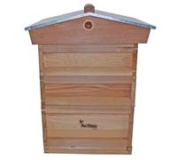 Actiasbee - National Cedar Beehive Starter Kit with 2 Supers 1 Brood Box Frames and Wax Foundation