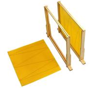 Actiasbee National Deep Brood Frames With Wired Wax Foundation